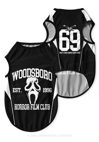 Halloween Horror Film Club Y2K Pet Jersey Cherrykitten