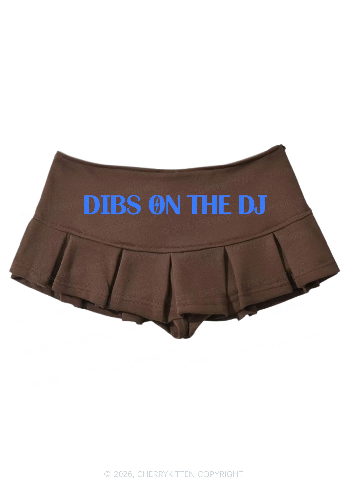 Dibs On The DJ Y2K Mini Pleated Skirts Cherrykitten