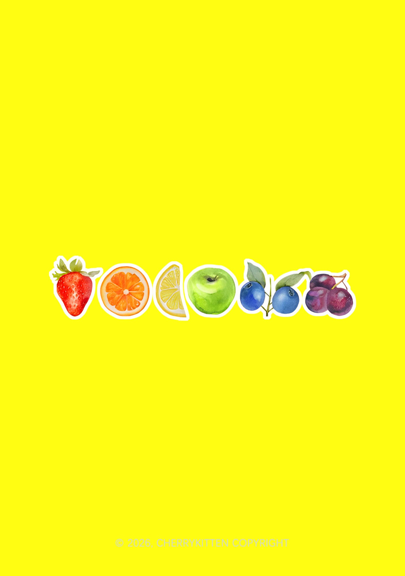 Six Fruity Pride 1Pc Y2K Pin Badge Cherrykitten