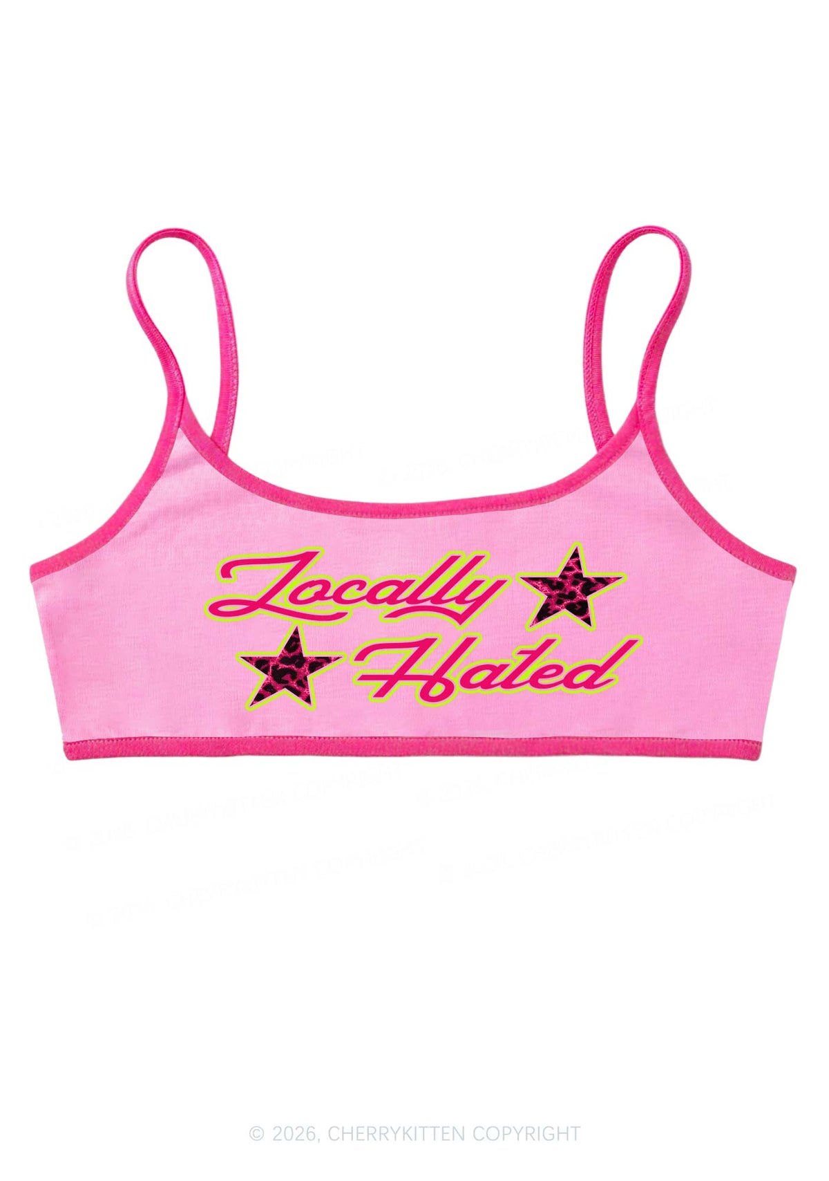 Locally Hated Star Y2K Super Crop Cami Cherrykitten