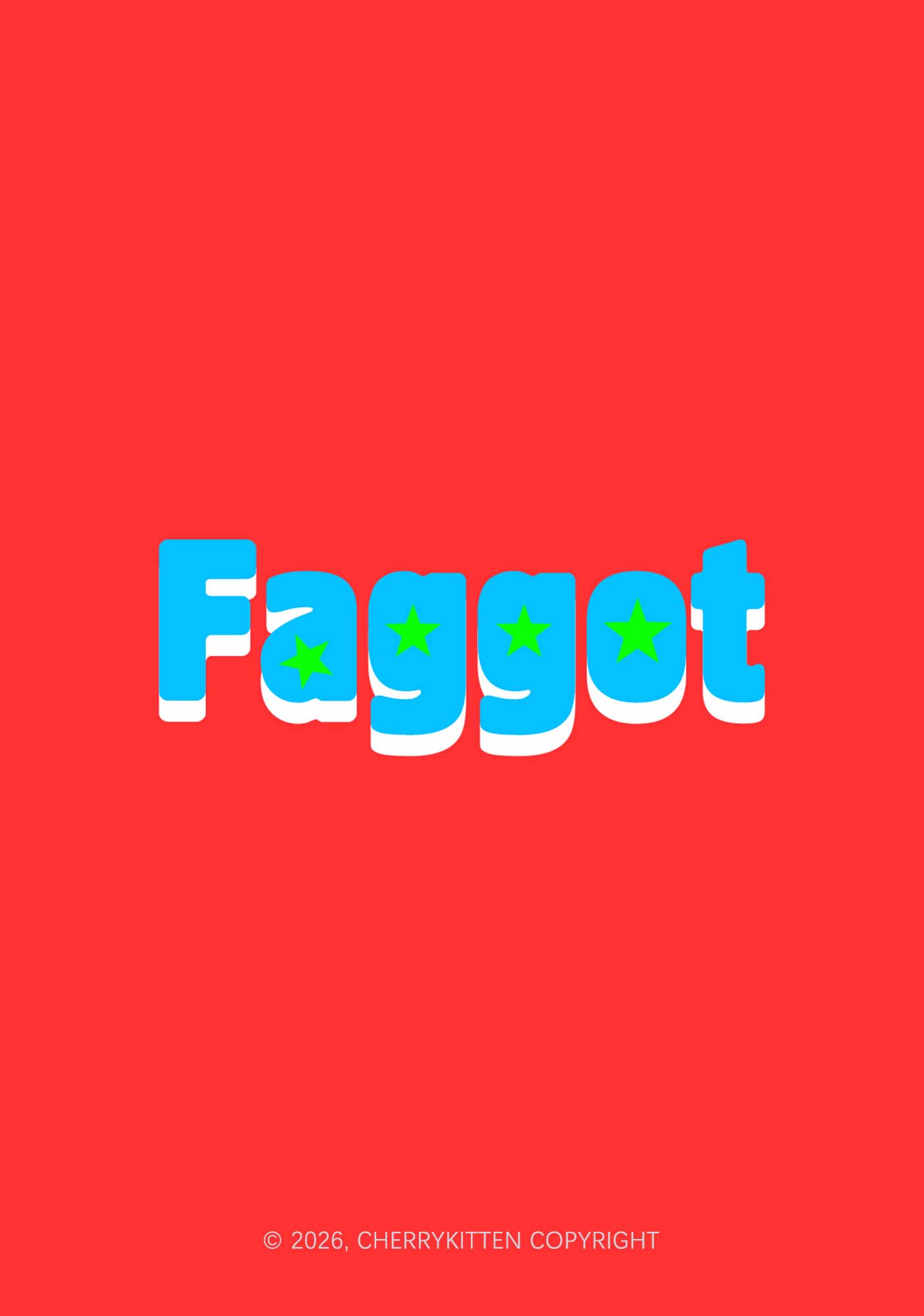 Blue Faggot Pride 1Pc Y2K Pin Badge Cherrykitten