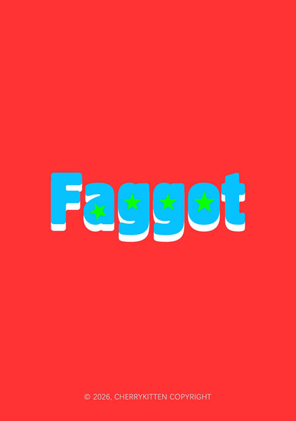 Blue Faggot Pride 1Pc Y2K Pin Badge Cherrykitten