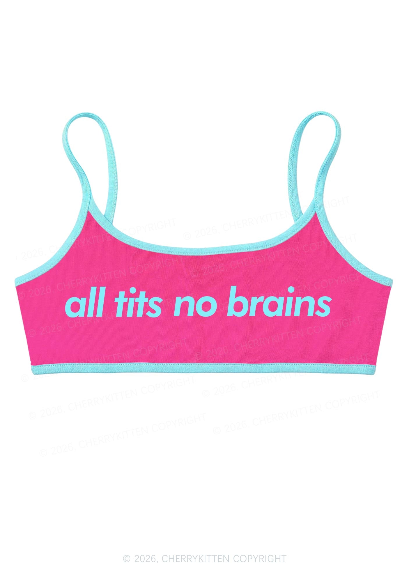All Txts No Brains Y2K Super Crop Cami Cherrykitten