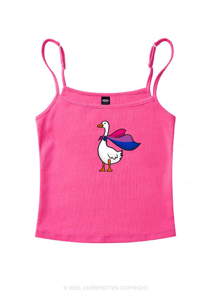 Bisexual Goose Pride Y2K Spaghetti Strap Cami Cherrykitten
