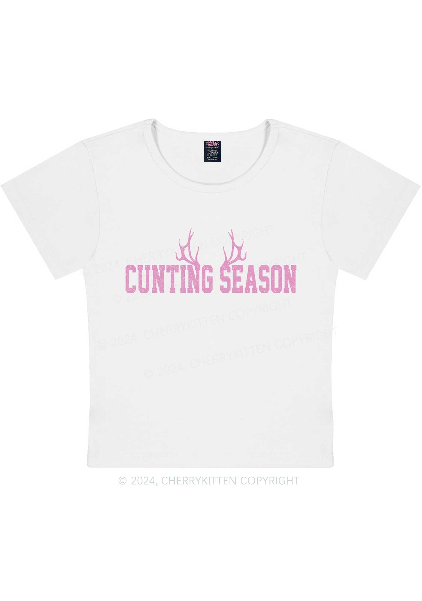 Cunting Season Y2K Baby Tee Cherrykitten