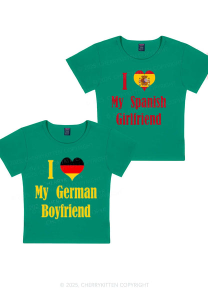 Custom Country Y2K Valentine's Day Baby Tee Cherrykitten