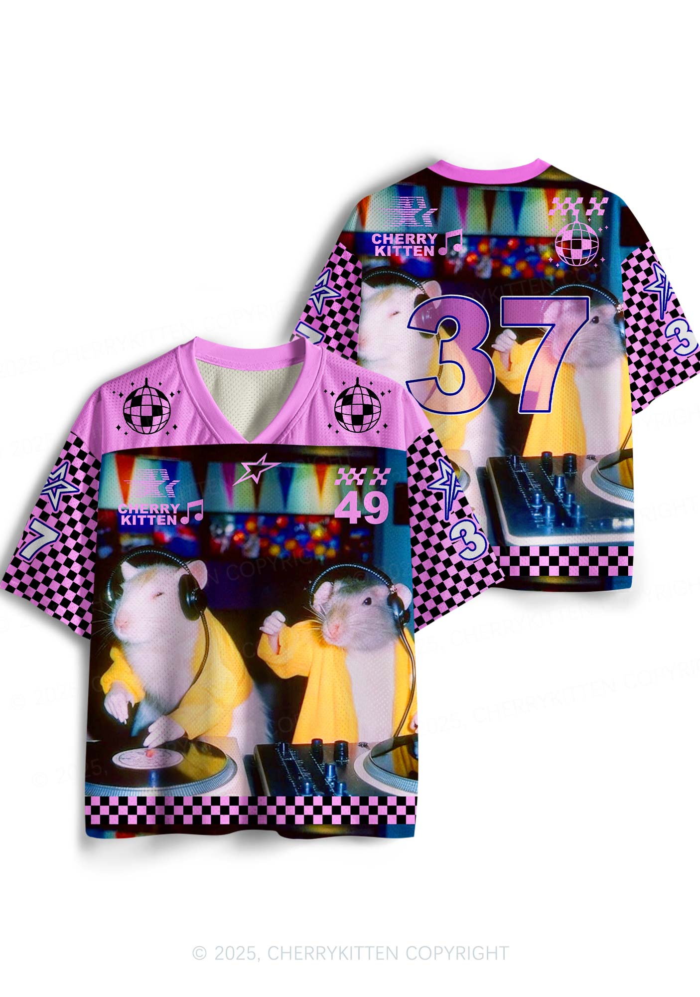 Custom DJ Rats Y2K Sport Jersey Shirts Cherrykitten