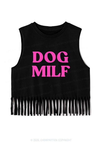 Dog Mxxf Y2K Fringe Tank Top Cherrykitten