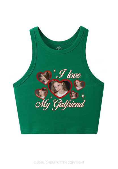 Custom Photo I Love My GF BF Valentine's Day Y2K Crop Tank Top Cherrykitten