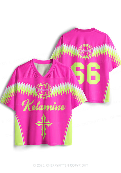 Custom Cyber Pink Ketamxxe Cross Y2K Sport Jersey Shirts Cherrykitten
