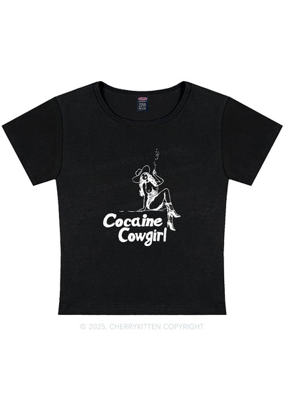 Curvy Cola Cowgirl Y2K Baby Tee Cherrykitten