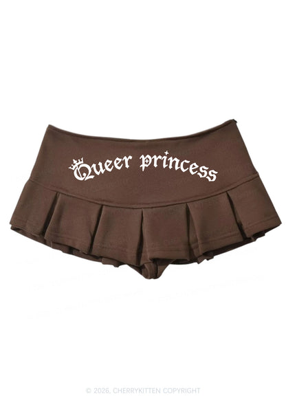 Queer Princess Pride Y2K Mini Pleated Skirts Cherrykitten