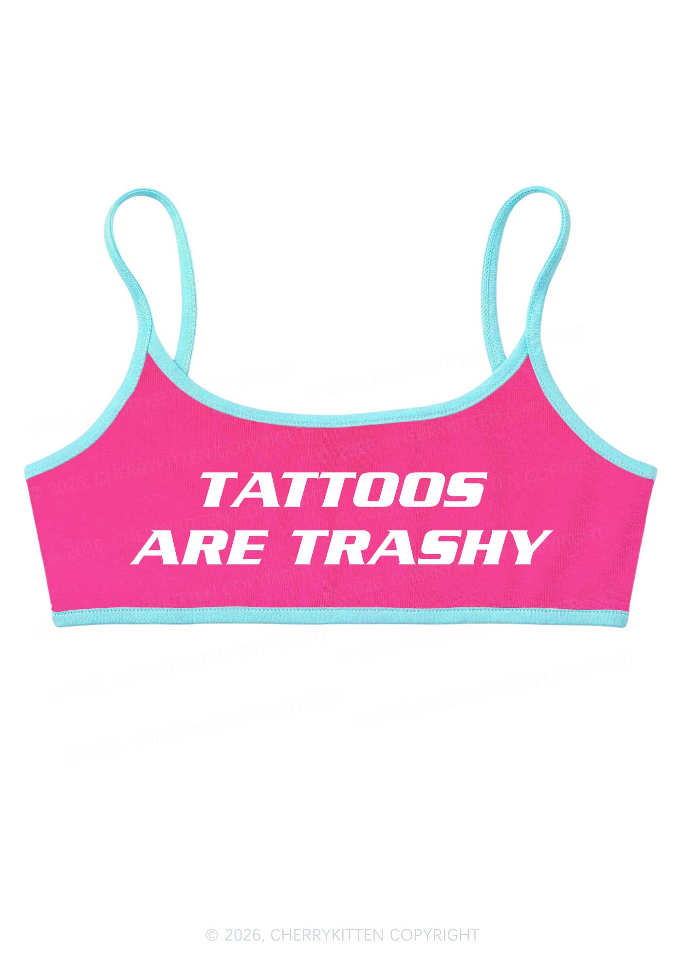 Tattoos Are Trashy Y2K Super Crop Cami Cherrykitten