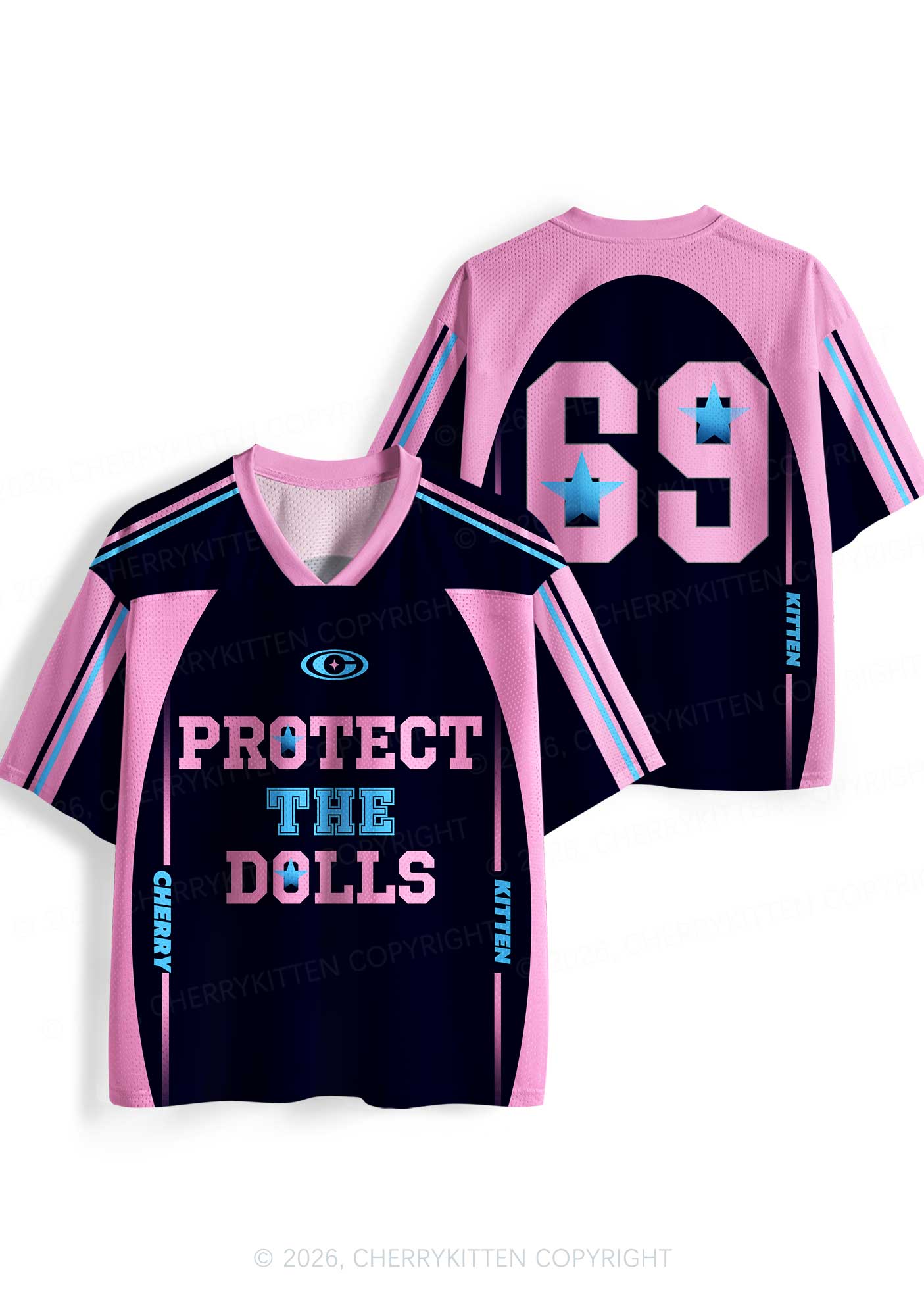 Black Protect The Dolls Pride Y2K Sport Jersey Shirts Cherrykitten