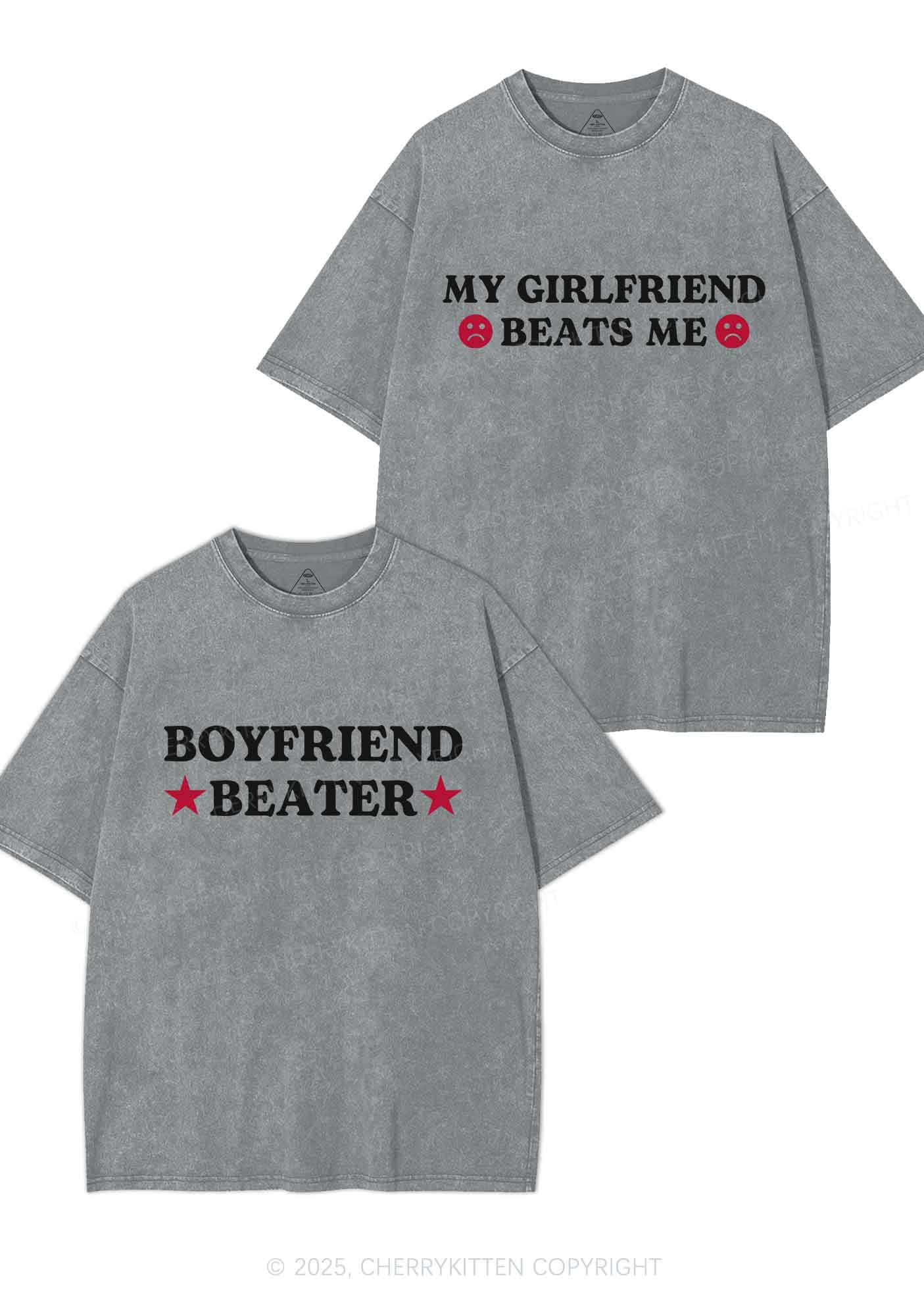 Boyfriend Beater Y2K Valentine's Day Washed Tee Cherrykitten