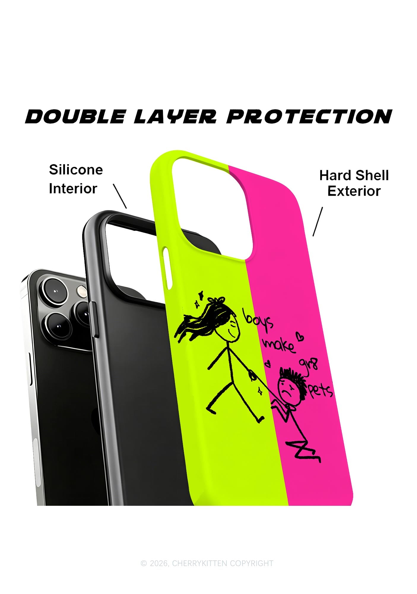 Boys Make Gr8 Pets Y2K Phone Case Cherrykitten
