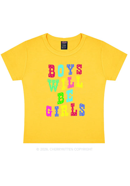 Boys Will Be Girls Pride Y2K Baby Tee Cherrykitten