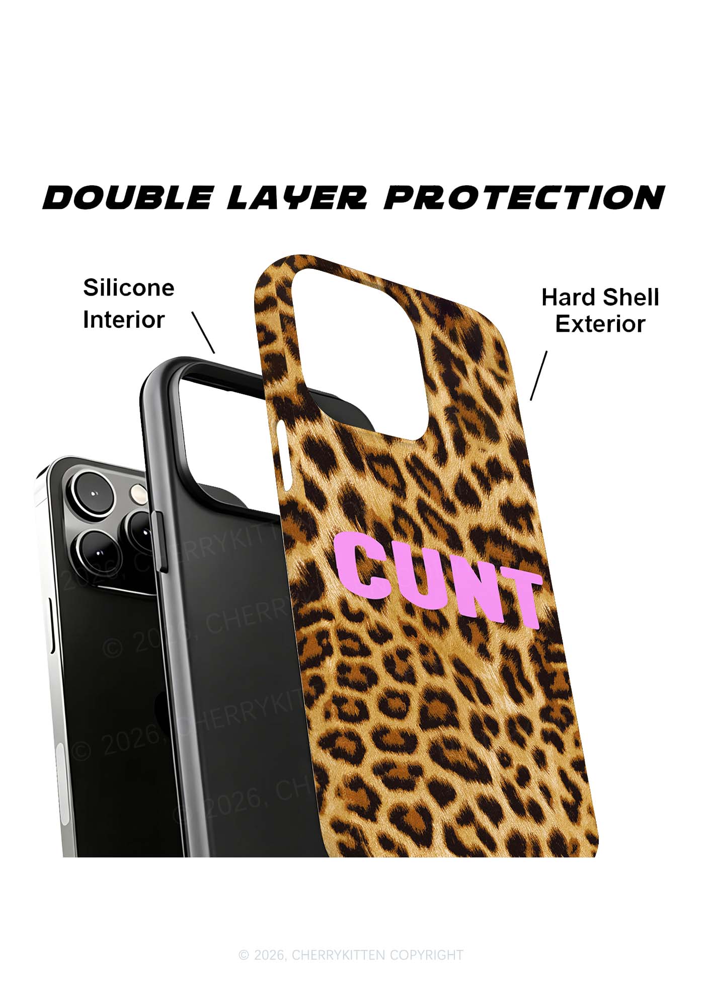 Cxxt Leopard Y2K Phone Case Cherrykitten