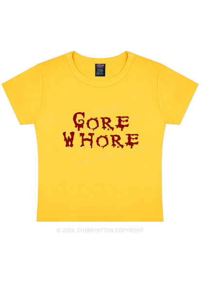 Gore Hore Y2K Baby Tee Cherrykitten