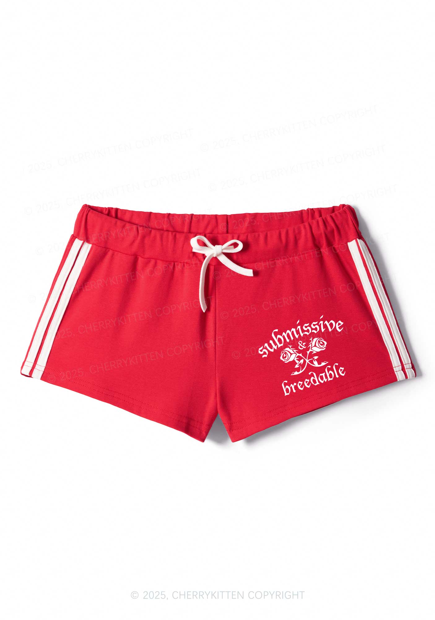 Submissive And Breedable Y2K Drawstring Mini Shorts Cherrykitten