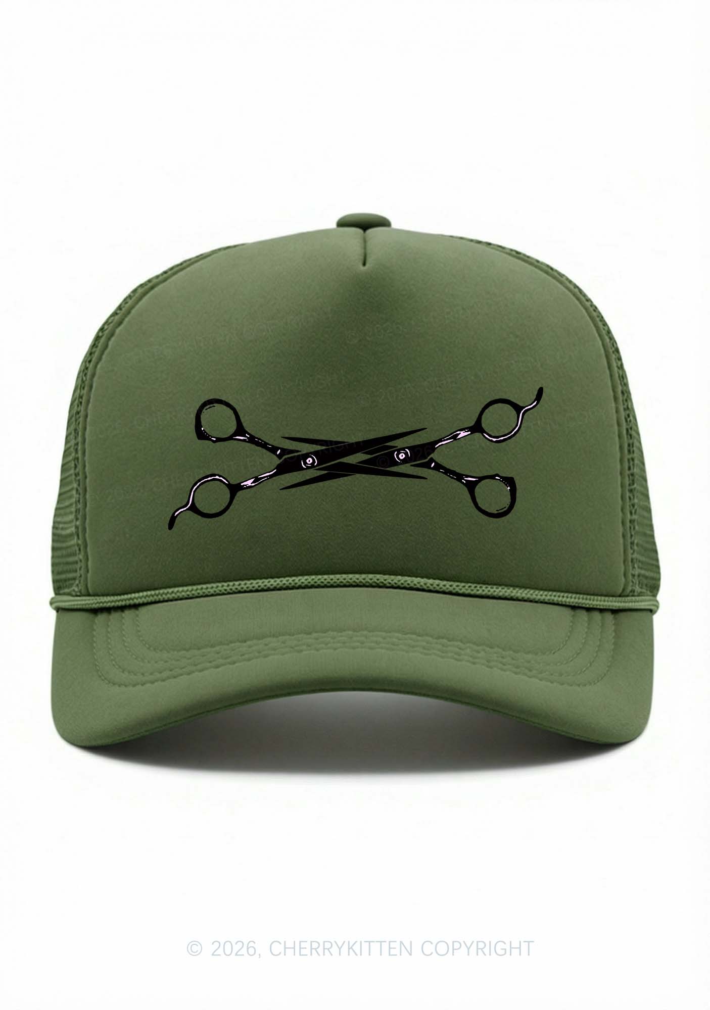 Pink Scissors Pride Y2K Trucker Hat Cherrykitten