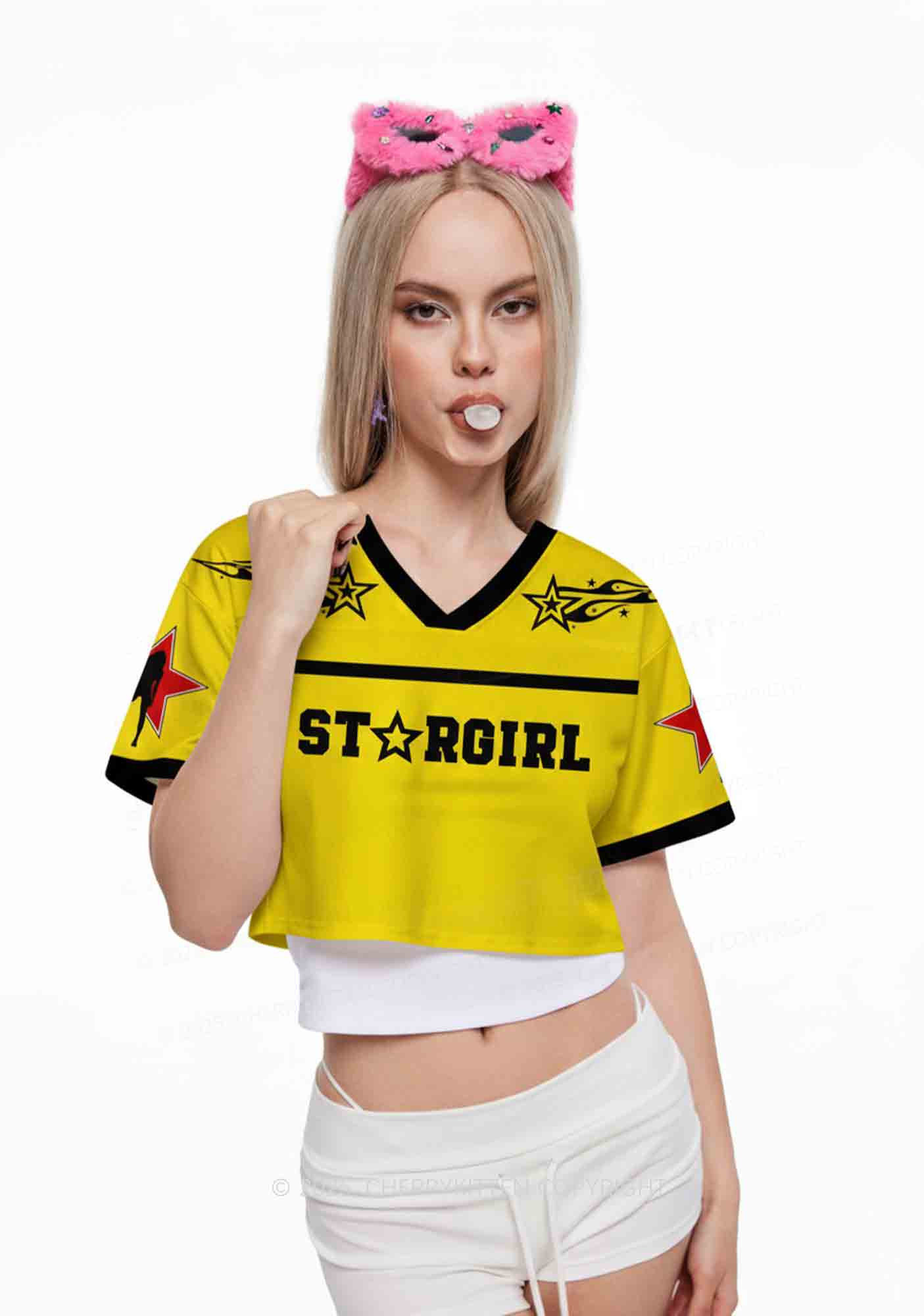 Custom Stargirl Y2K Crop Sport Jersey Shirts Cherrykitten