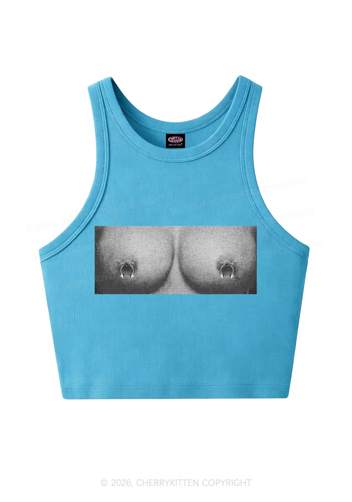 Nxpple Rings Y2K Crop Tank Top Cherrykitten
