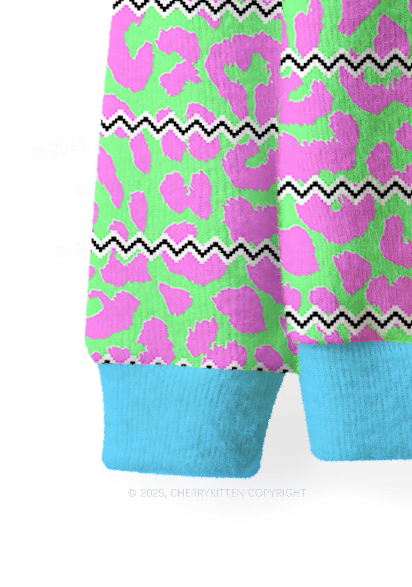 Serious Goose Y2K Christmas Knit Sweatshirt Cherrykitten