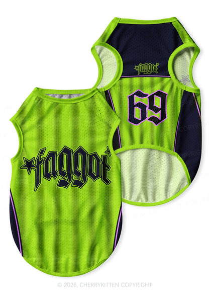 Faggot Stars Pride Y2K Pet Jersey Cherrykitten