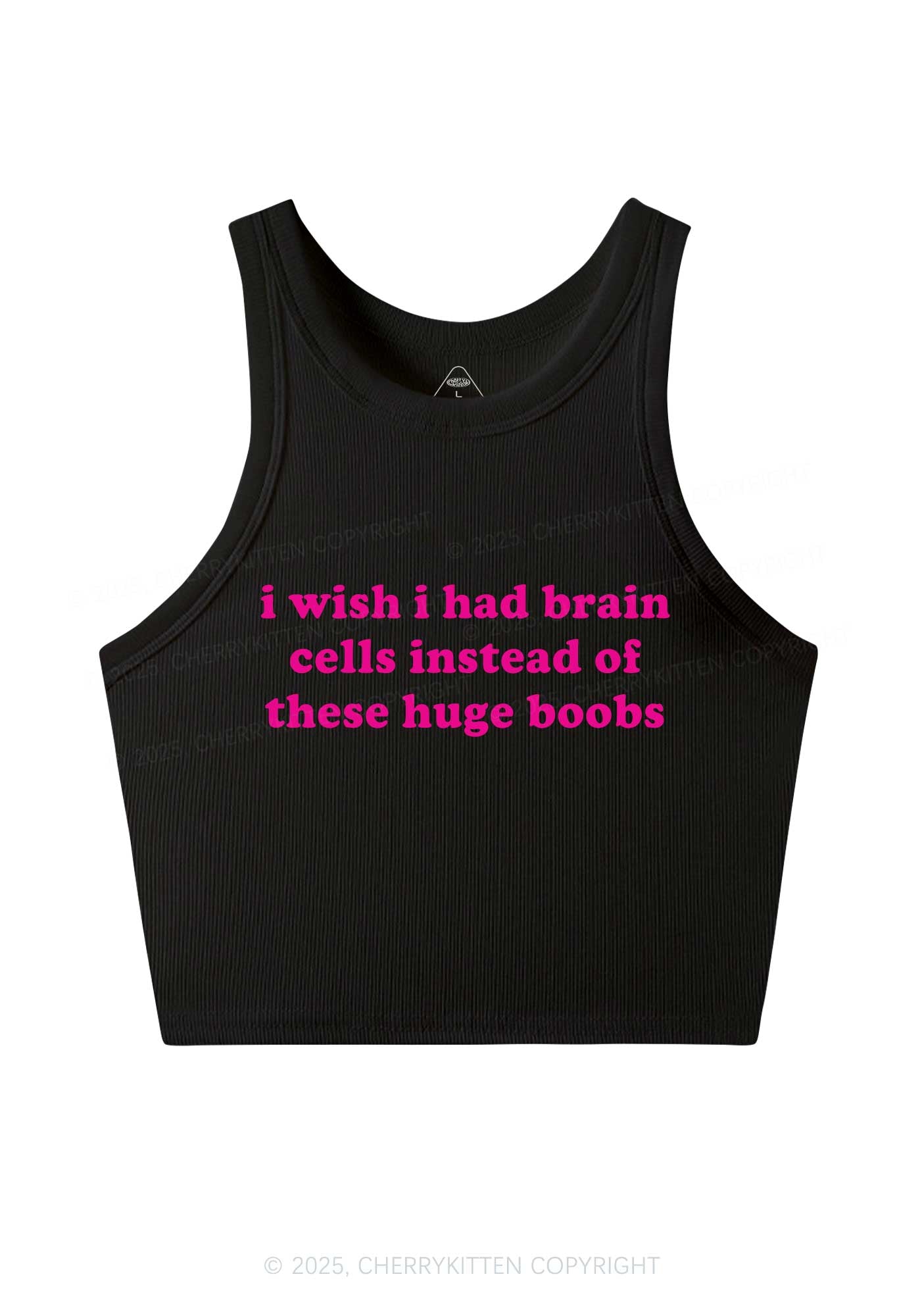 I Had Brain Cells Y2K Crop Tank Top Cherrykitten
