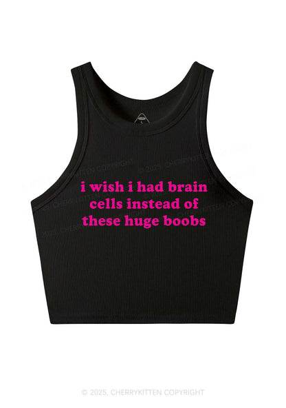 I Had Brain Cells Y2K Crop Tank Top Cherrykitten