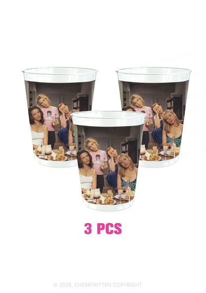 Girl Puzzled Y2K Plastic Cup Cherrykitten