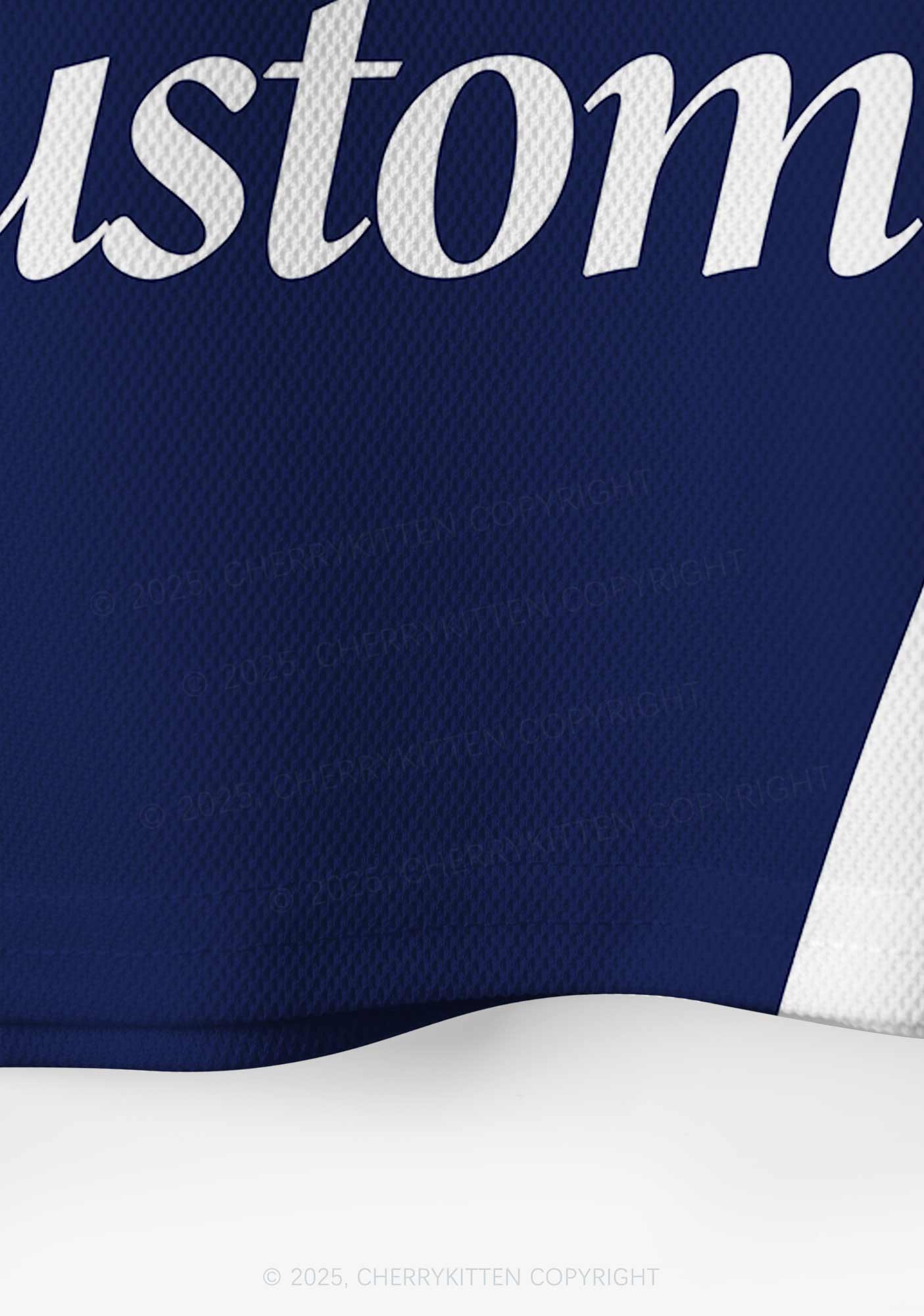 Custom Text Navy Lime Y2K Crop Sport Jersey Shirts Cherrykitten