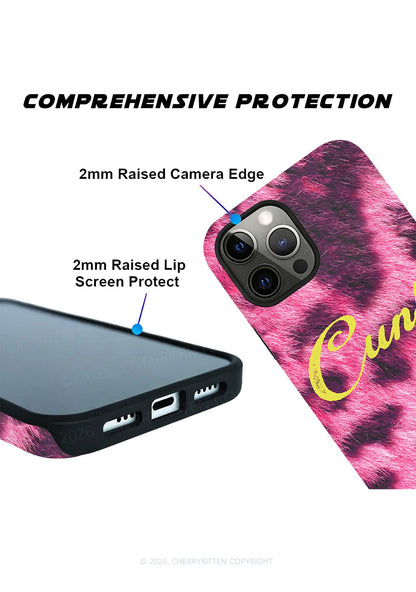 Pink Leopard Cxxt Y2K Phone Case Cherrykitten