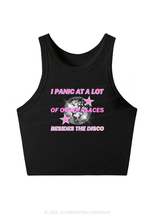Panic Besides The Disco Y2K Crop Tank Top Cherrykitten