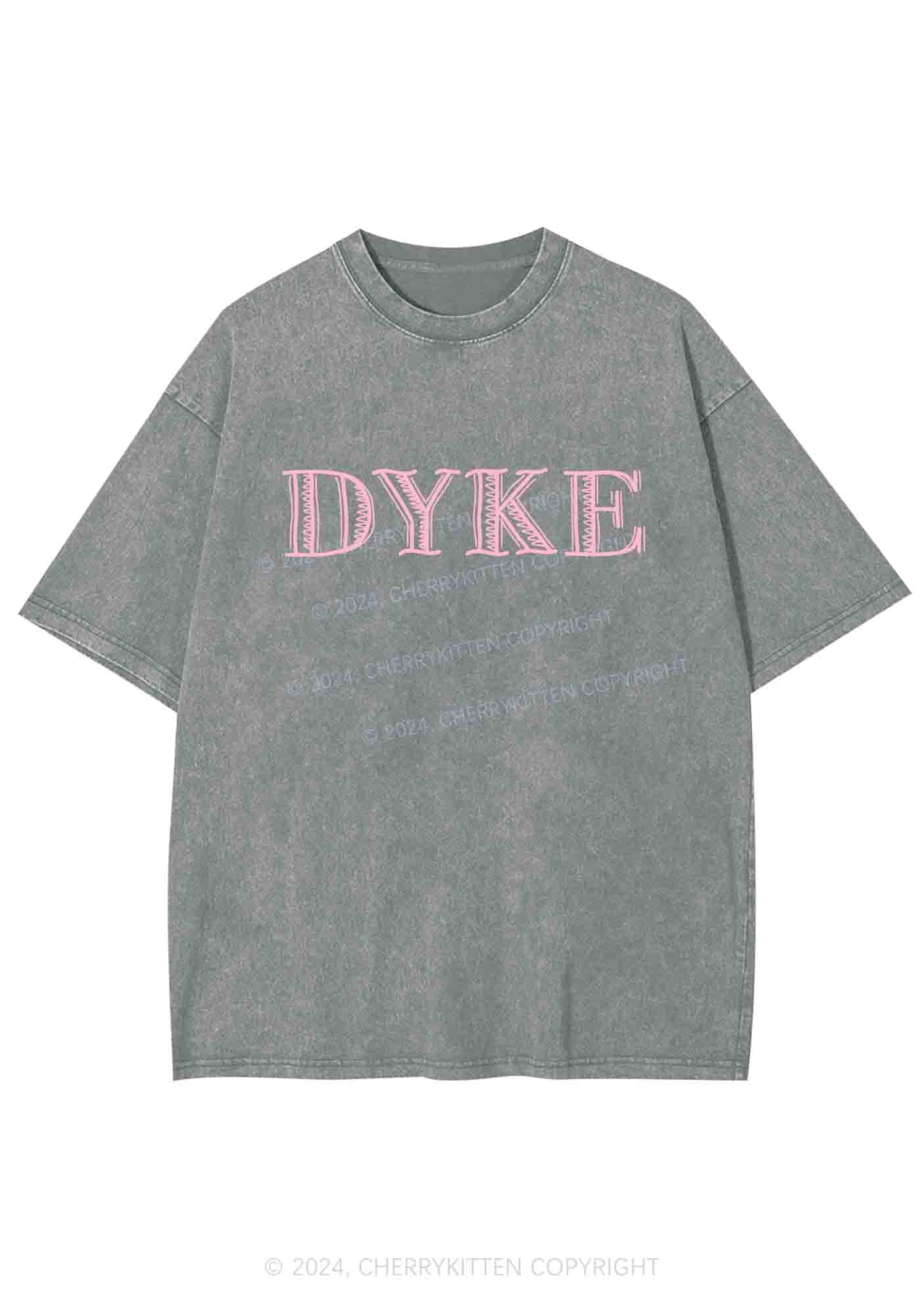 DYKE Y2K Washed Tee Cherrykitten