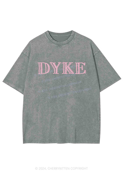 DYKE Y2K Washed Tee Cherrykitten