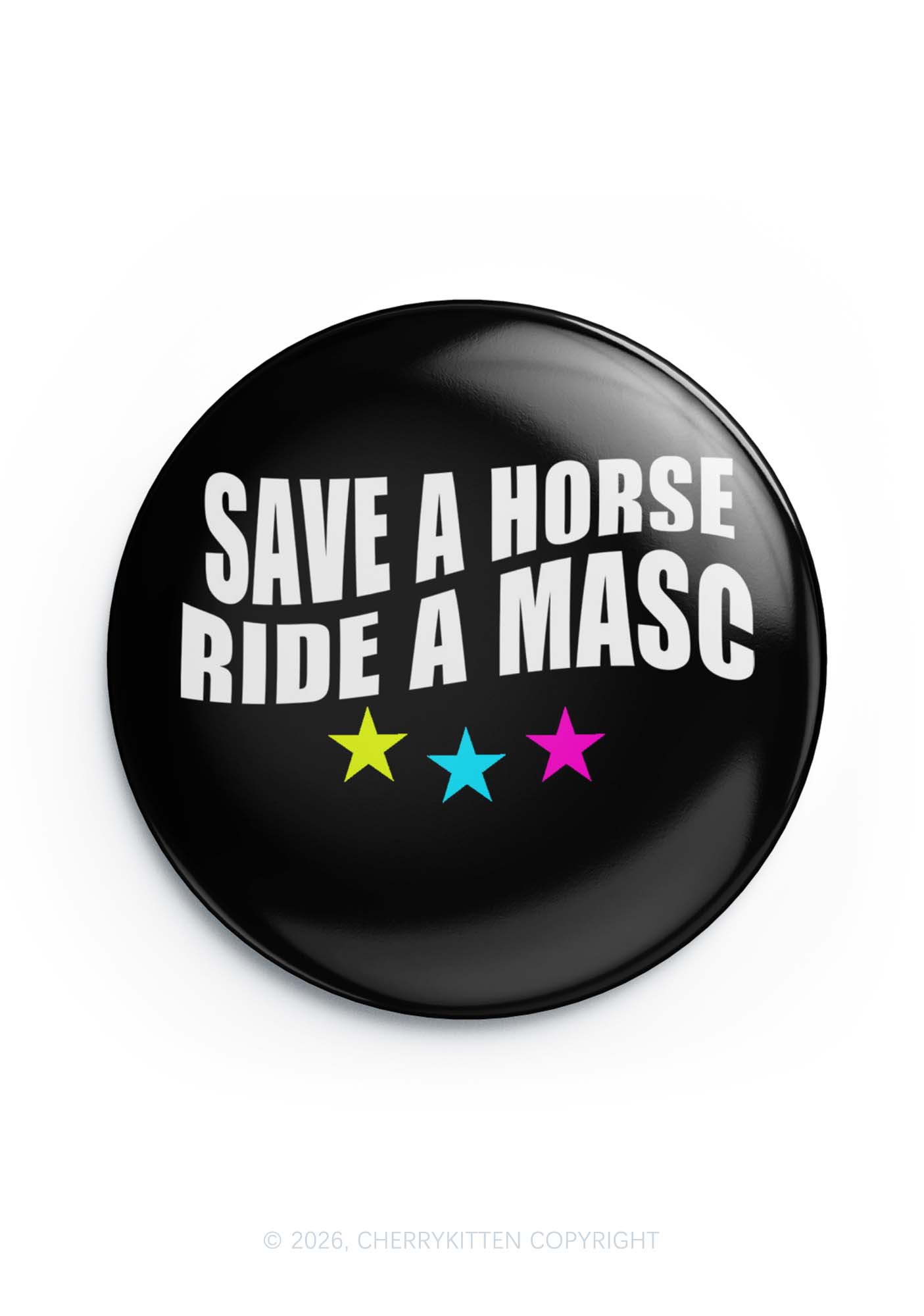 Ride A Masc Pride 1Pc Y2K Pin Badge Cherrykitten