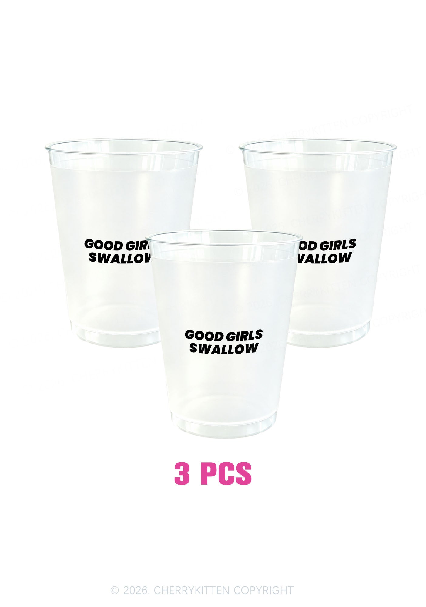 Good Girls Swallow Y2K Plastic Cup Cherrykitten