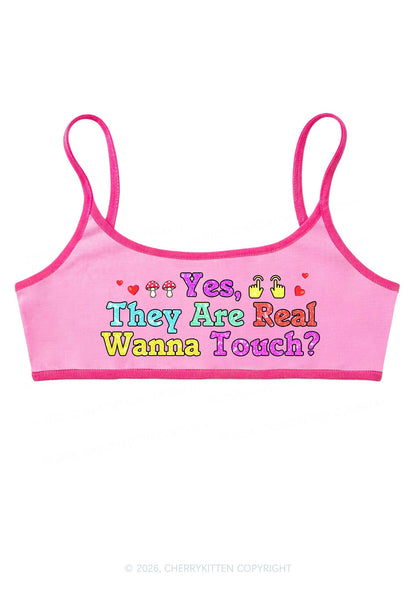 Yes They Are Real Y2K Super Crop Cami Cherrykitten