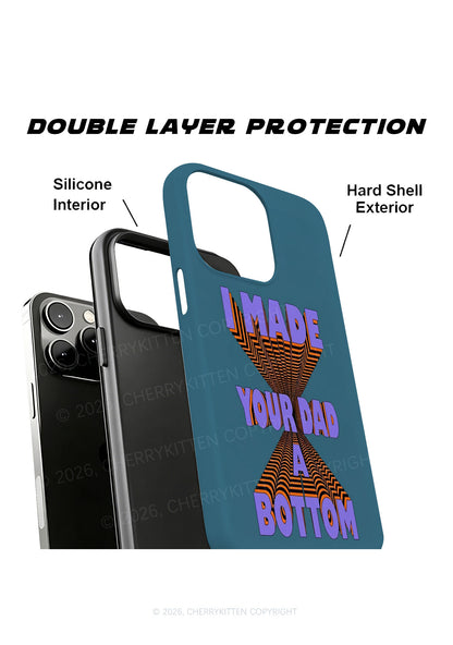 Made Your Dad A Bottom Pride Y2K Phone Case Cherrykitten