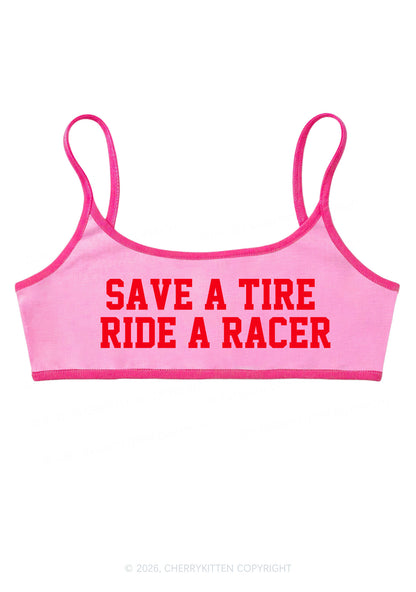 Save A Tire Ride A Racer Y2K Super Crop Cami Cherrykitten