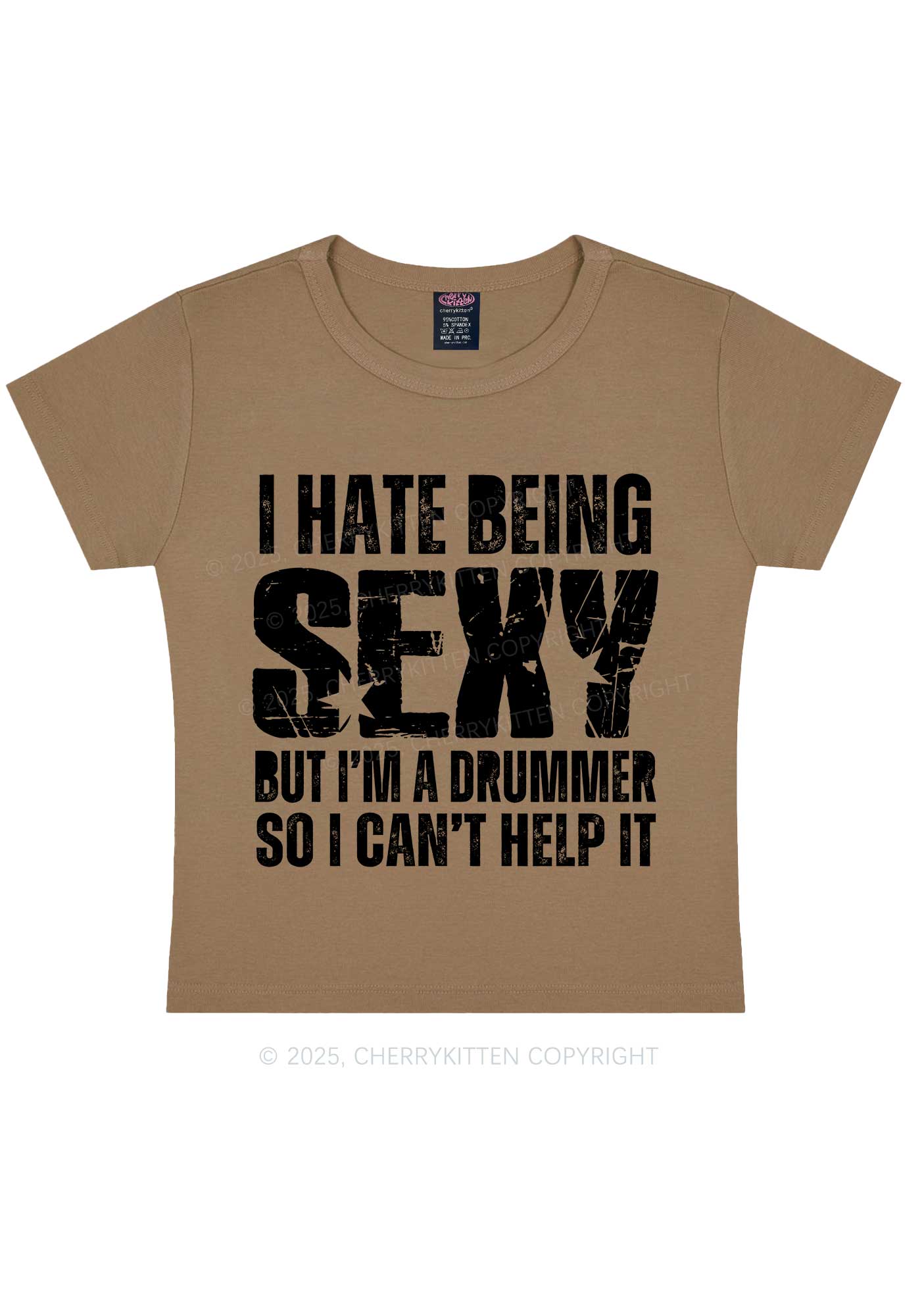 I Hate Being Sexy Y2K Baby Tee Cherrykitten