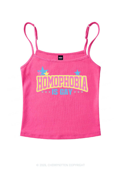 Homophobia Is Gay Pride Y2K Spaghetti Strap Cami Cherrykitten