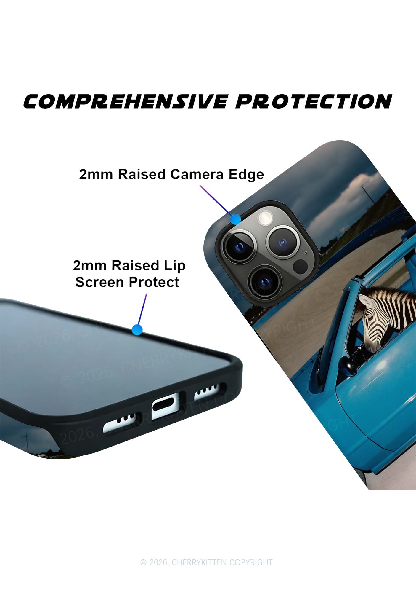 Zebra Driver Y2K Phone Case Cherrykitten