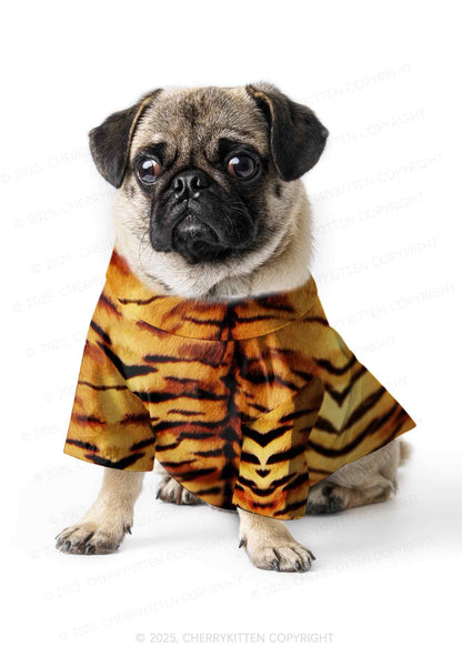 Wild Tiger Texture Y2K Pet Shirts Cherrykitten