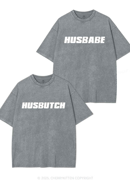 Husbabe Husbutch Y2K Valentine's Day Washed Tee Cherrykitten