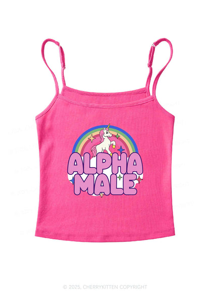 Rainbow Unicorn Alpha Y2K Spaghetti Strap Cami Cherrykitten