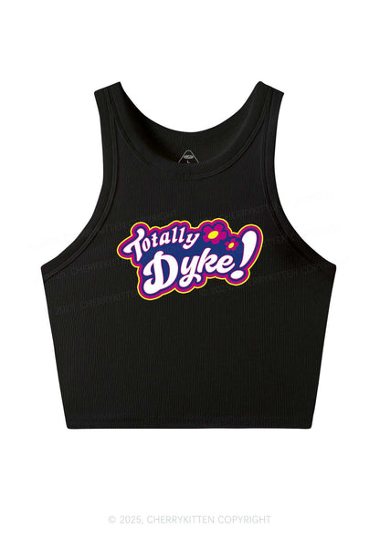 Totally Dyke Pride Y2K Crop Tank Top Cherrykitten