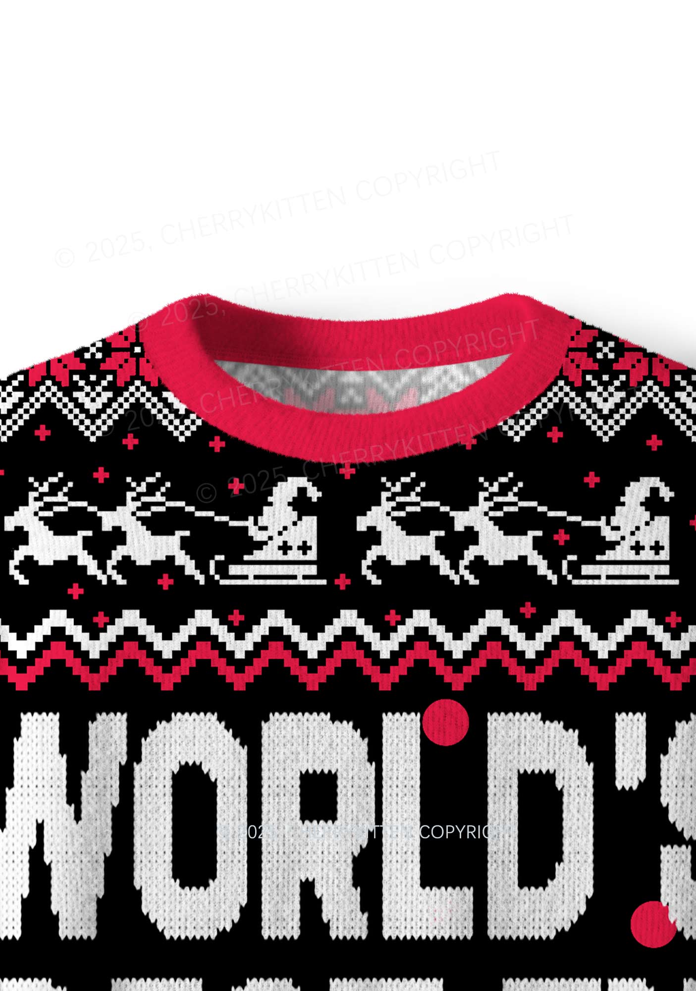 Best Ex Girlfriend Y2K Christmas Knit Sweatshirt Cherrykitten
